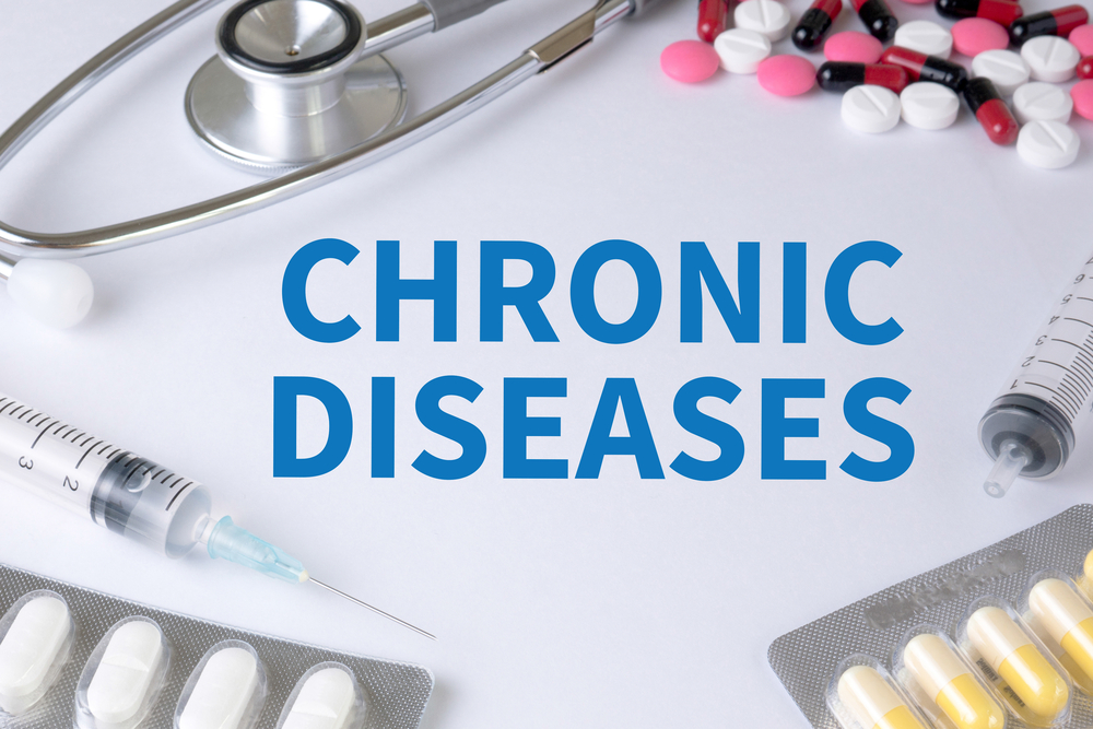 Chronic,Diseases,Text,,On,Background,Of,Medicaments,Composition,,Stethoscope,,Mix chronic conditions