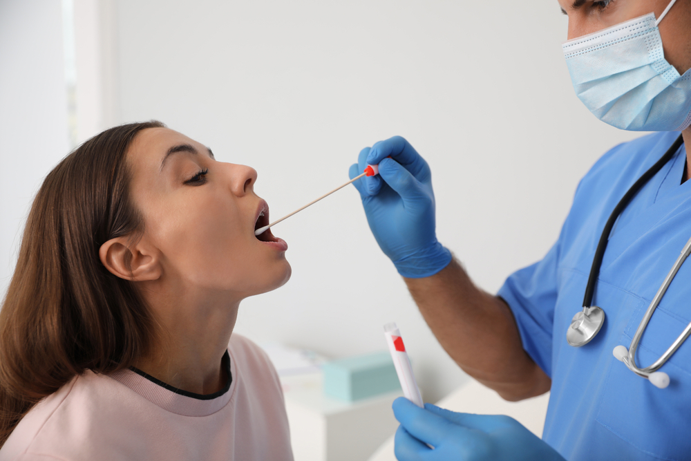 throat swab flu